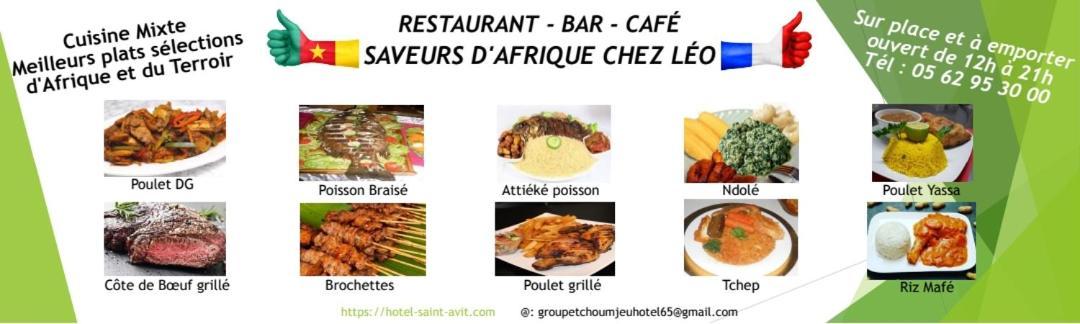 Hotel - Restaurant - Bar Saint Avit L Hotel Des Tchoumjeu Lourdes Eksteriør bilde
